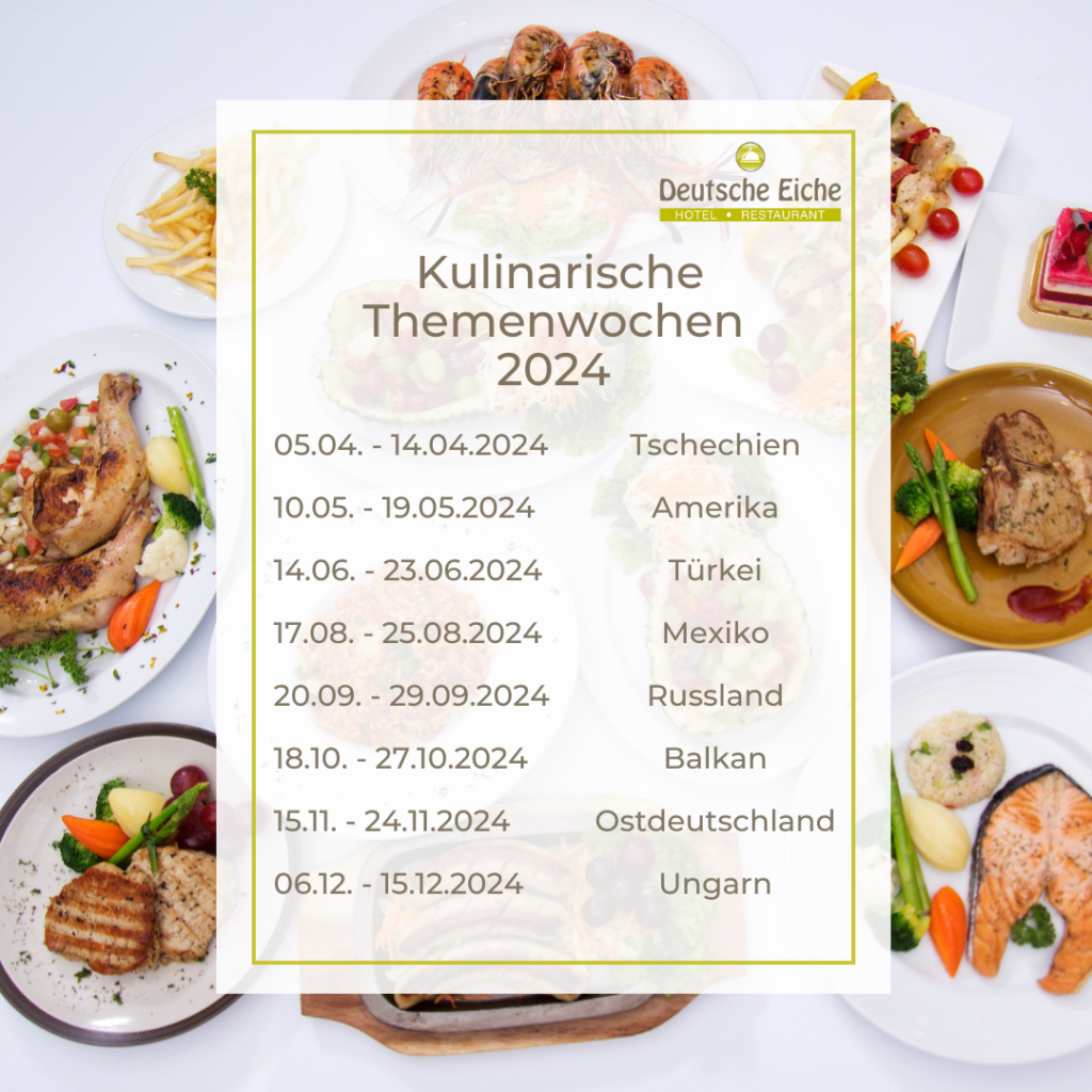Daten zu den Kulinarischen Themenwochen 2024